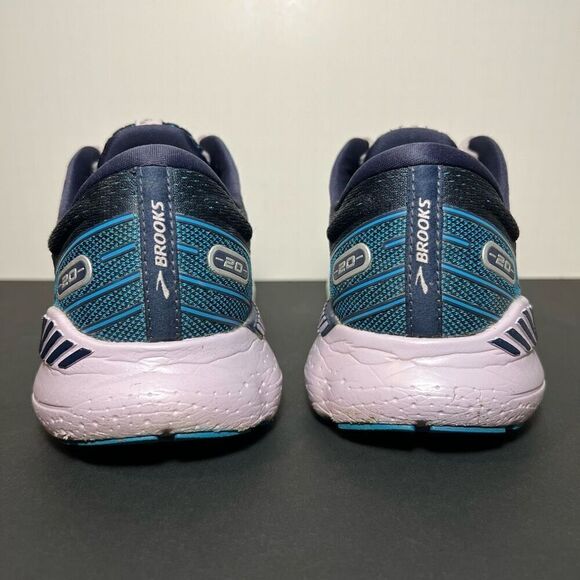 Womens BROOKS Glycerin GTS 20 Blue Athletic Shoes / Size 9.5 - Picture 4 of 8